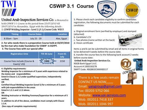 cswip 3.1 full form|Home .